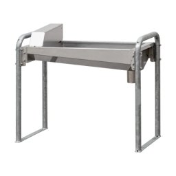 Adăpătoare inox cu picior zincat, 117 × 60 cm, 50 litri