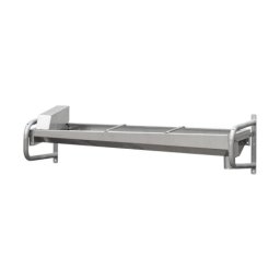 Adăpătoare inox cu suport de perete zincat, 207 × 60 cm, 95 litri