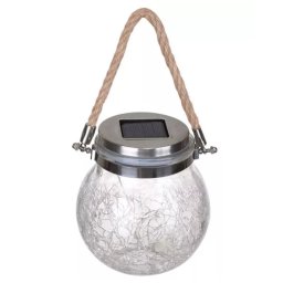 Lampa Solara LED tip borcan Q TL60 lumina colorata si maner