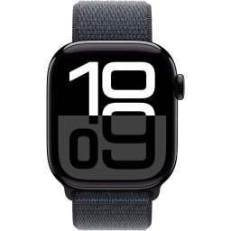 Smartwatch Watch 10 GPS + Cellular, Carcasa Jet Black Aluminium 42mm, Black Sport Band
