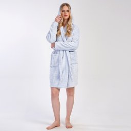 Halat Damă cu Glugă Cocolino Extra Soft Vienetta Soft & Pure 'Velvet Cloud'