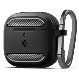 Husă SPIGEN Rugged Armor - Matte pentru AirPods 4 – Negru