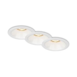 SET 3x corp de iluminat încastrat pentru baie Brilo 1xGU10/9W/230V IP23 alb