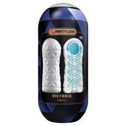 Pretty Love Victoria Cecil Tightening Spiral & Stimulation Ball Masturbator White