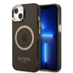 Husa Husa telefon Guess pentru iPhone 13, Translucent MagSafe, Negru