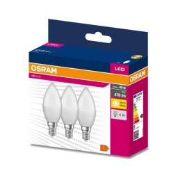 SET 3x bec LED Osram B38 E14/4,9W/230V 3000K