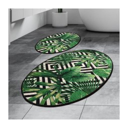 SET 2x covoraș pentru baie TROPIC 60/100 cm verde