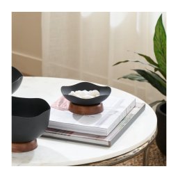 Tavă decorativă Eglo 427508 MONYWA d. 14,5 cm negru