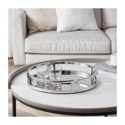 Tavă decorativă Eglo 427019 SAVANT d. 38 cm crom