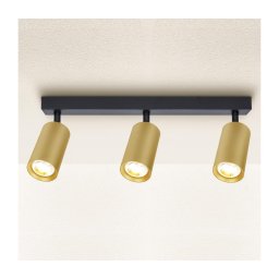 Spot BRILAGI SELE GOLDEN 3xGU10/30W/230V negru/auriu