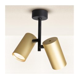 Spot BRILAGI SELE VERTICAL 2xGU10/30W/230V negru/auriu
