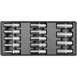 Set 14 chei tubulare 8-21 mm, prindere patrat 1/2 inch
