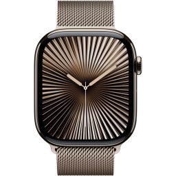 Smartwatch Watch 10 GPS + Cellular, Carcasa Titanium Natural 46mm, Milanese Strap Natural M/L