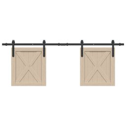 Set usi glisante pentru dulap 152,5 cm otel carbon GartenMobel Dekor