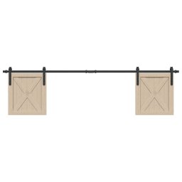Set usi glisante pentru dulap 200 cm otel carbon GartenMobel Dekor