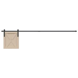 Set usi glisante pentru dulap 213 cm otel carbon GartenMobel Dekor