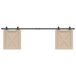 Set usi glisante pentru dulap 183 cm otel carbon GartenMobel Dekor