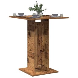 Masa de bistro, Lemn vechi, 60 x 60 x 75 cm, PAL GartenMobel Dekor