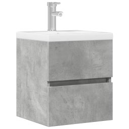 Dulap pentru chiuveta, gri beton, 41x38,5x45 cm, PAL GartenMobel Dekor