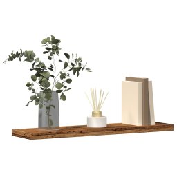 Rafturi perete 4 buc., lemn vechi, 40x20x1,5 cm, lemn prelucrat GartenMobel Dekor