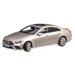 Mercedes-Benz CLS-Class (C257) 2018, macheta auto scara 1:18, argintiu, Norev