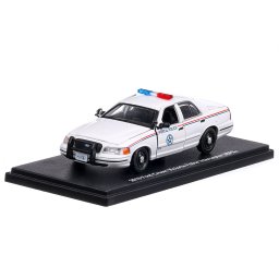 Ford Crown Victoria Police Interceptor United States Postal Service 2010, macheta auto, scara 1:43, alb, GreenLight
