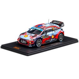 Hyundai i20 WRC 2019 #19 Monte Carlo S.Loeb/D.Elena, scara 1:24, rosu cu albastru, Ixo