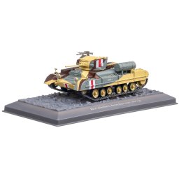 Infantry Tank Mk.III Valentine II 1941, macheta vehicul militar scara 1:43, maro cu gri, Atlas