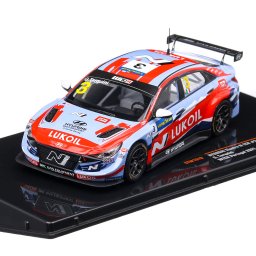 Macheta auto Hyundai Elantra N TCR Nr. 3 2021 scara 1:43 albastru cu rosu Atlas