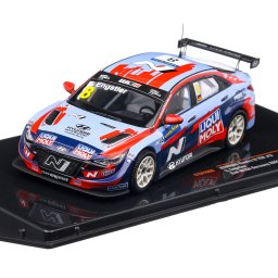 Macheta auto Hyundai Elantra N TCR Nr. 8 2021 scara 1:43 albastru cu rosu Atlas