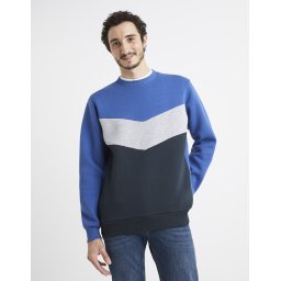 Pulovere fara gluga pentru barbati Celio - albastru, albastru inchis, gri deschis
