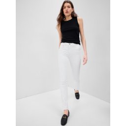 Slim fit pentru femei GAP - alb