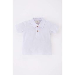 DEFACTO Baby Boy Regular Fit Pique Short Sleeve T-Shirt