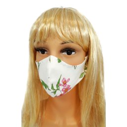 Cotton mask with Numoco flower print