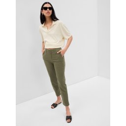Pantaloni chino pentru femei GAP - verde