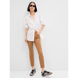 Pantaloni chino pentru femei GAP - maro