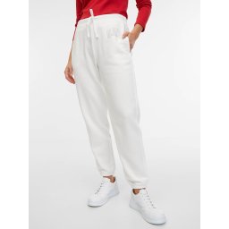 Pantaloni sport pentru femei GAP - alb