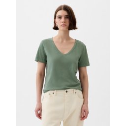 Topuri si tricouri pentru femei GAP - verde inchis