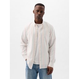 Camasi casual pentru barbati GAP - alb, albastru deschis, verde deschis, oranj, mov deschis, roz