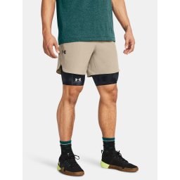 Pantaloni scurti pentru barbati Under Armour - maro deschis