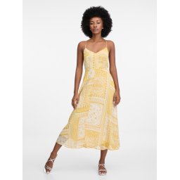 Orsay Yellow Women's Midi Dress - Women's