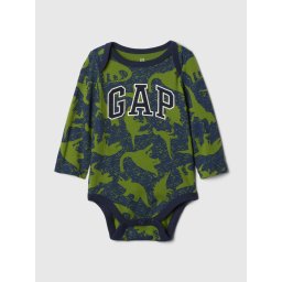 GAP Baby Cotton Bodysuit with Logo - Boys