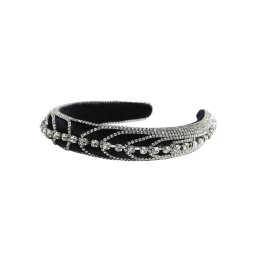 SOHI Accesorii pentru păr ' Kushma ' negru / argintiu