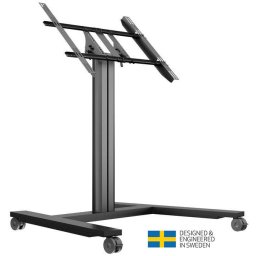Stand TV Podea Mobil Multibrackets MB-6252 Tip Masa Inaltime 110cm Diagonale 32-55inch 80kg Negru