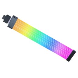 Cablu prelungitor RGB adresabil Lian Li Strimer Wireless 12VHPWR 16 pini la 16 pini GPU, 12 benzi iluminare LED, PW16-121W