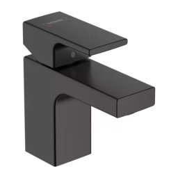Baterie lavoar Hansgrohe Vernis Shape 70 negru mat cu ventil -71560670