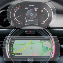 Mini John Cooper Works 2021+ Set (2 buc.) Folii de Protectie pentru Ceasuri si Navigatie - HD-Premium FoliaTa