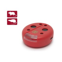 Repelent cu iluminare LED pentru rozătoare 2xAAA buburuză