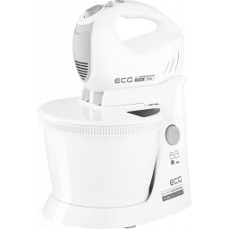 Mixer de mana cu bol rotativ RSM 4052, 400 W, 3.5 L, 5 viteze, functie Turbo, Alb