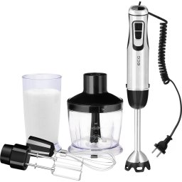 RM 900, 800 W, 10 viteze + TURBO, Recipient tocator 500 ml, Lame din otel inoxidabil, Negru/Argintiu
